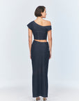 Vonk Assymetric Blue Long Skirt