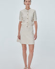 Join Us Ecru Mini Bell Skirt - Porterist 2