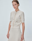 Join Us Ecru Mini Bell Skirt - Porterist 3