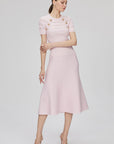 Flared Midi Pink Skirt | Porterist