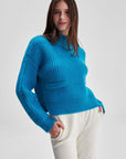 Ornament Pocket Detailed Neckband Saxe Scissor Knitwear