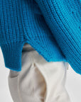 Ornament Pocket Detailed Neckband Saxe Scissor Knitwear
