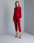 Join Us Snake Embroidered Red Knitwear Sweater - Porterist 3