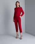 Join Us Snake Embroidered Red Knitwear Sweater - Porterist 4