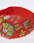 Meri Red Bead Embroidered Women Headband - Porterist 2