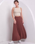 Basic Pleated Skirt Brown Ka Sz Fınal Item - Porterist 5