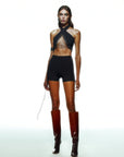 Scandalous Bandeu Top In Black | Porterist