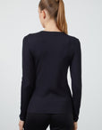 Sleeve End Label Detailed Collar Black Blouse With Stone Fınal Item - Porterist 4