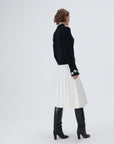 Contrast Floral Embroidered Woolen Black Knitted Sweater Fınal Item - Porterist 5