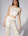 Cream Satin Crop Bustier Fınal Item - Porterist 6