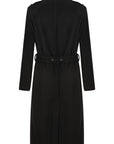Black Wool Trench Coat