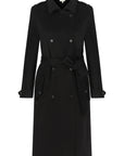 Black Wool Trench Coat