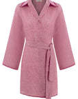 Blake Rose Short Linen Mini Kaftan
