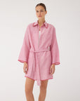 Blake Rose Short Linen Mini Kaftan