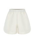 Capri Ecru Linen Shorts