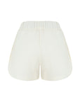 Capri Ecru Linen Shorts