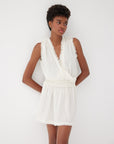 Daphne Ecru Cotton Dress