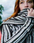 Juniper Backless Striped Wool Maxi Dress