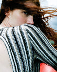 Juniper Backless Striped Wool Maxi Dress