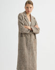 Oversized Herringbone Coat