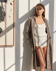 Oversized Herringbone Coat