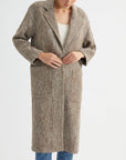 Oversized Herringbone Coat