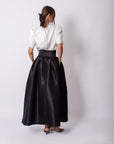 Round Neck Shoulder Detailed Blouse Ivory