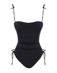Black One Piece With Real Pearl Accessories | Porterist