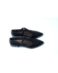 M Makiela Black Modena Flat Shoes | Porterist