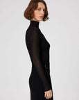 Mısırlı 1951 Black Transparent Turtleneck Blouse - Porterist 5