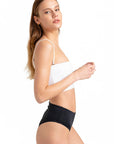 Indira Bandeau Bikini Black/White - Porterist 3
