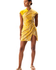 Johona Cheongsam Dress Yellow - Porterist 2