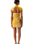 Johona Cheongsam Dress Yellow - Porterist 3