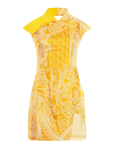 Johona Cheongsam Dress Yellow - Porterist 4