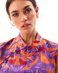 Mauve Maxi Cheongsam Dress Purple - Porterist 3