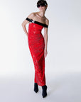 Red Mrs Claus Midi Sequin Dress Hft Fınal Item - Porterist 1