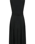 Padded Shoulder Midi Dress