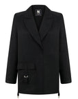 Pocketed Double-Breasted Jacket