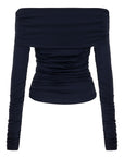 Off Shoulder Blouse with Ruffle Detail