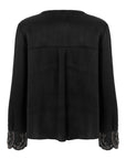 Nocturne Black Stone Embroidered Blouse - Porterist 2
