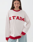 Logo Printed Knit Sweater