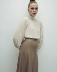 Perla Leather Skirt Mink Fınal Item - Porterist 3
