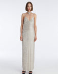 Sequin Dress With Beige Strap | Porterist