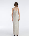 Sequin Dress With Beige Strap | Porterist
