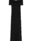 Black Off-The-Shoulder Lace Maxi Dress