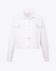 Jean Jacket with Tassel Detail on the Back White - Porterist 3