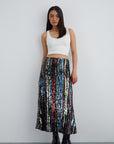 Fixed Belt Detailed Bell Form Flakes Sequin Skirt Fınal Item - Porterist 2