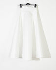 Ecru Shantung Fabric Circle Flared Skirt Fınal Item - Porterist 4