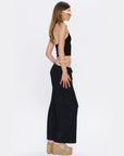 Soft Draped Black Elastic Waist Pants - Porterist 3