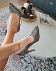 Platinum Stoned Evening Stiletto - Porterist 4